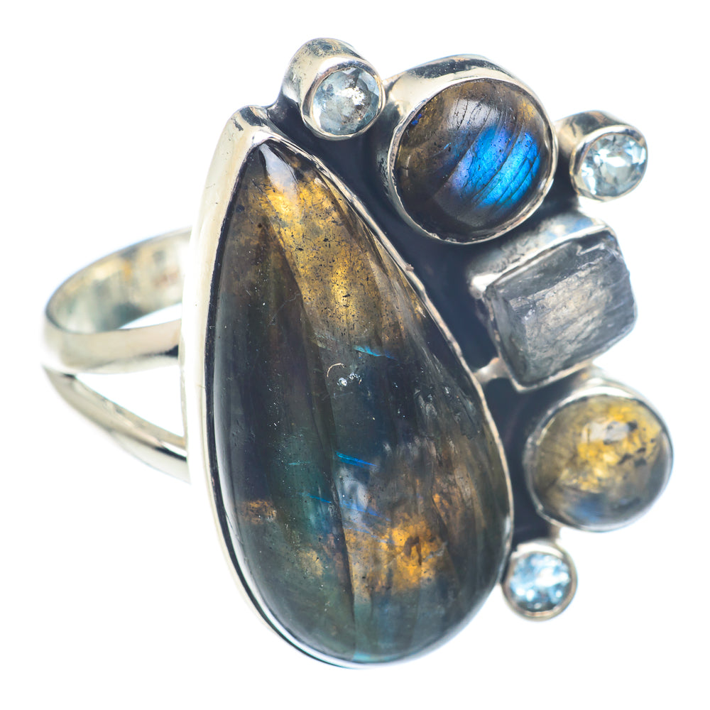 Labradorite Rings handcrafted by Anasilvercos - RING71760