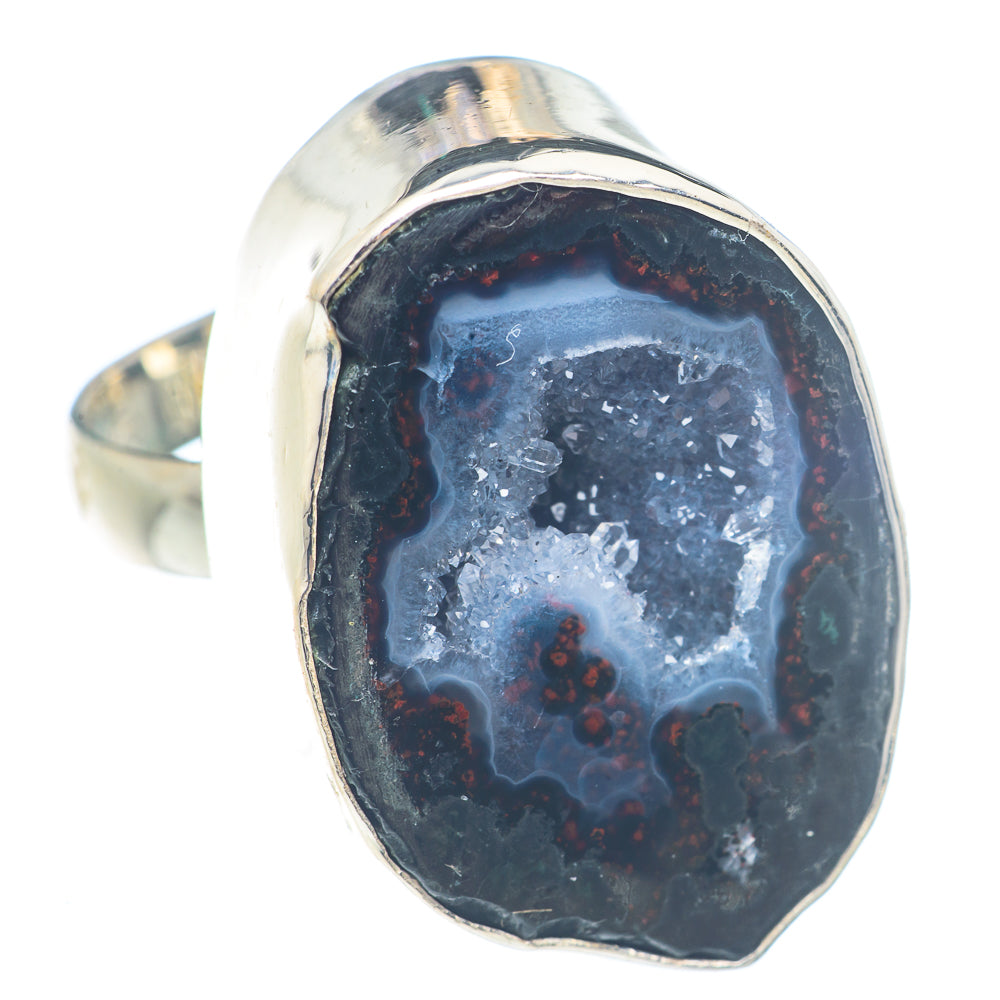 Coconut Geode Druzy Rings handcrafted by Anasilvercos - RING71796