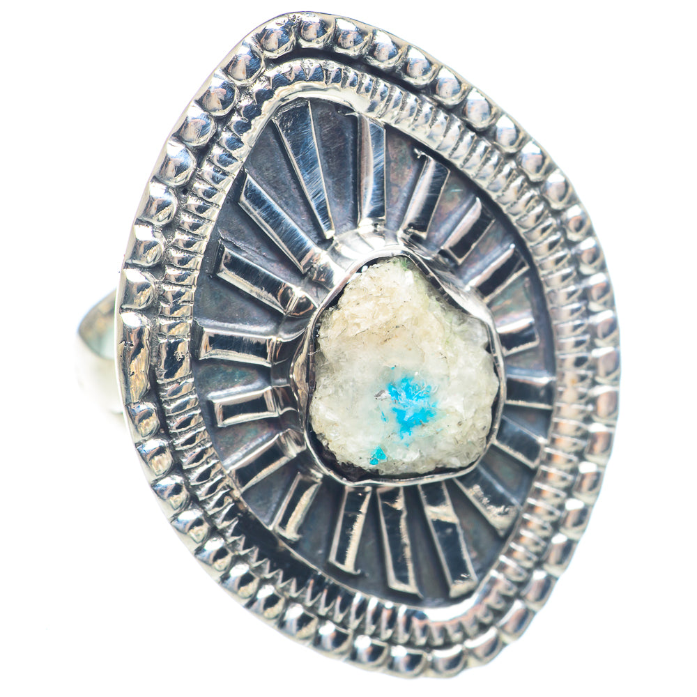 Cavansite Crystal Rings handcrafted by Anasilvercos - RING71802
