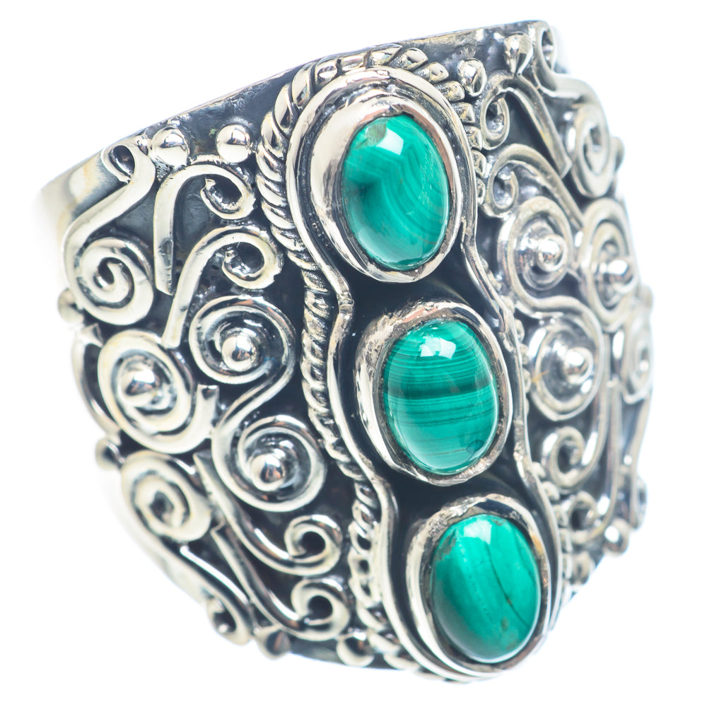 Malachite Rings handcrafted by Anasilvercos - RING71819