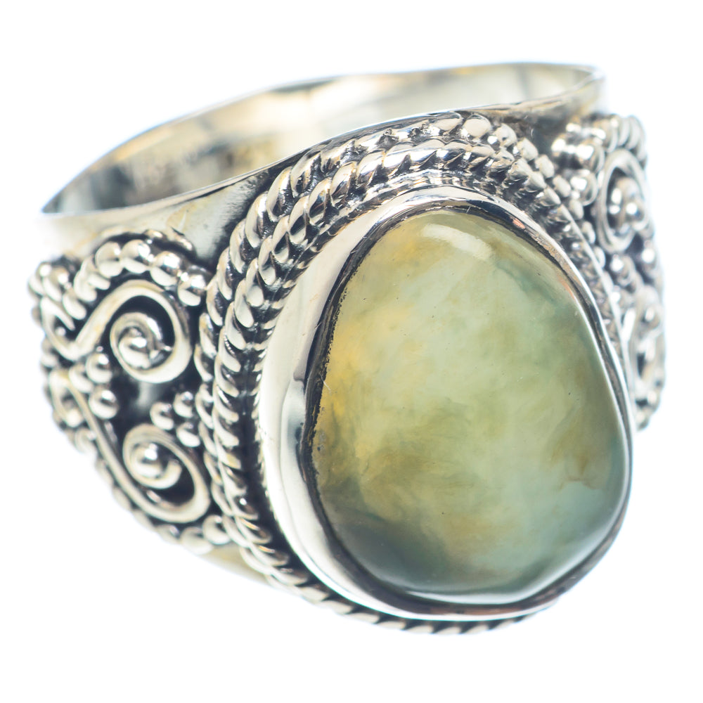 Prehnite Rings handcrafted by Anasilvercos - RING71820