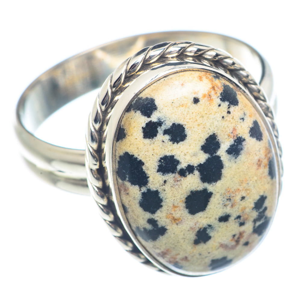 Dalmatian Jasper Rings handcrafted by Anasilvercos - RING71825
