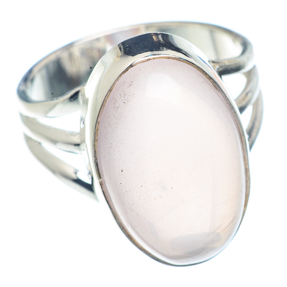 Rose Quartz Rings handcrafted by Anasilvercos - RING71830