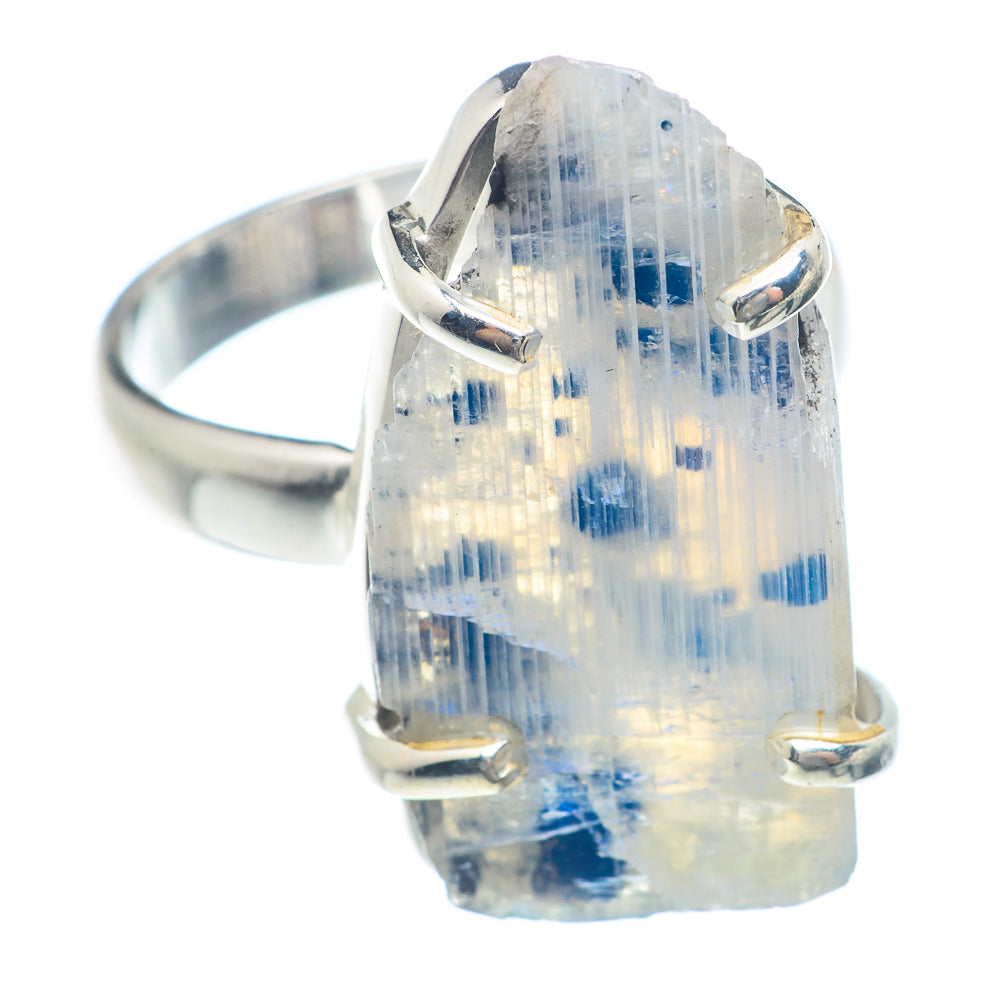 Rainbow Moonstone Rings handcrafted by Anasilvercos - RING71846