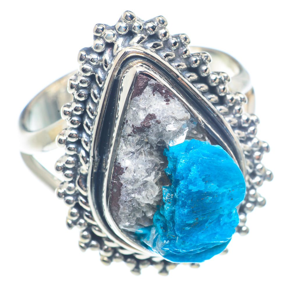 Cavansite Crystal Rings handcrafted by Anasilvercos - RING71848