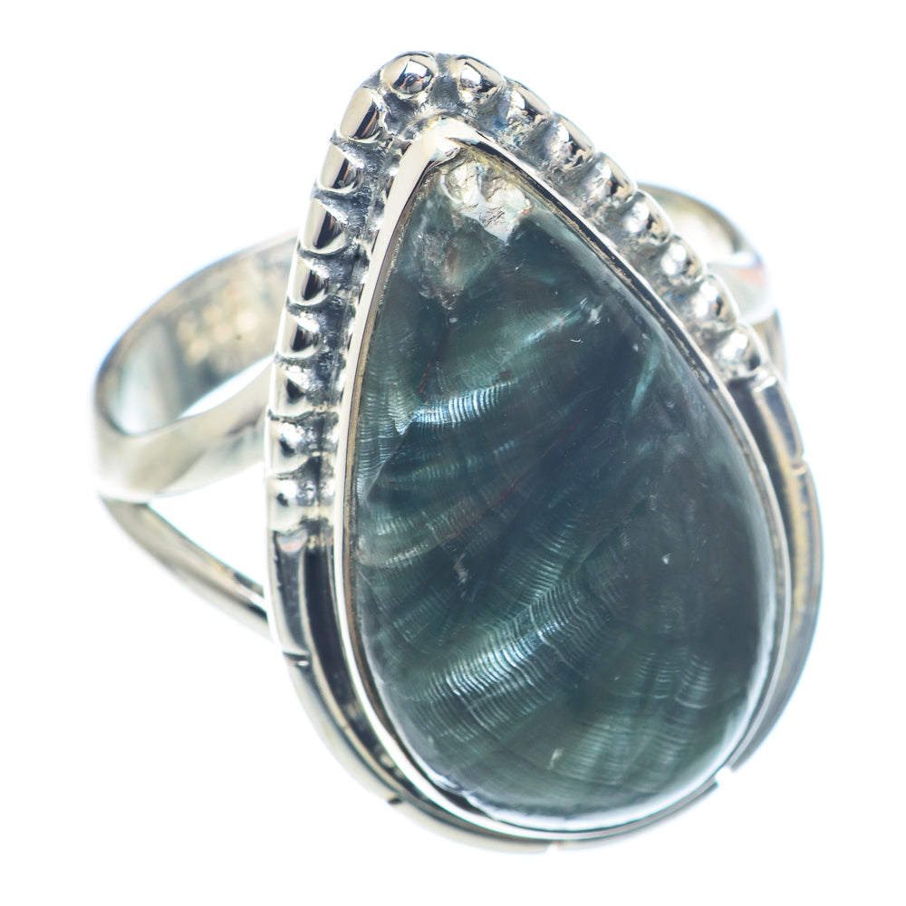 Seraphinite Rings handcrafted by Anasilvercos - RING71861