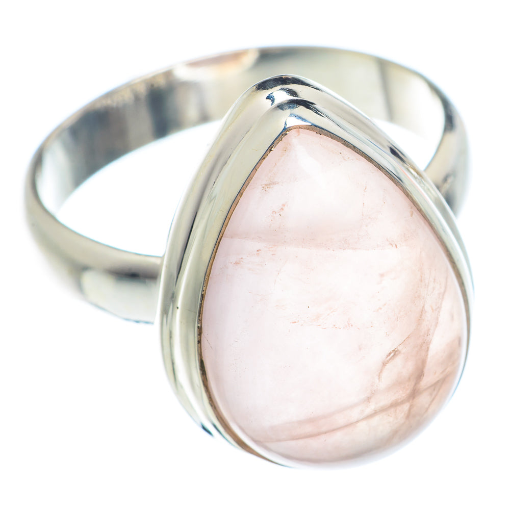 Rose Quartz Rings handcrafted by Anasilvercos - RING71870