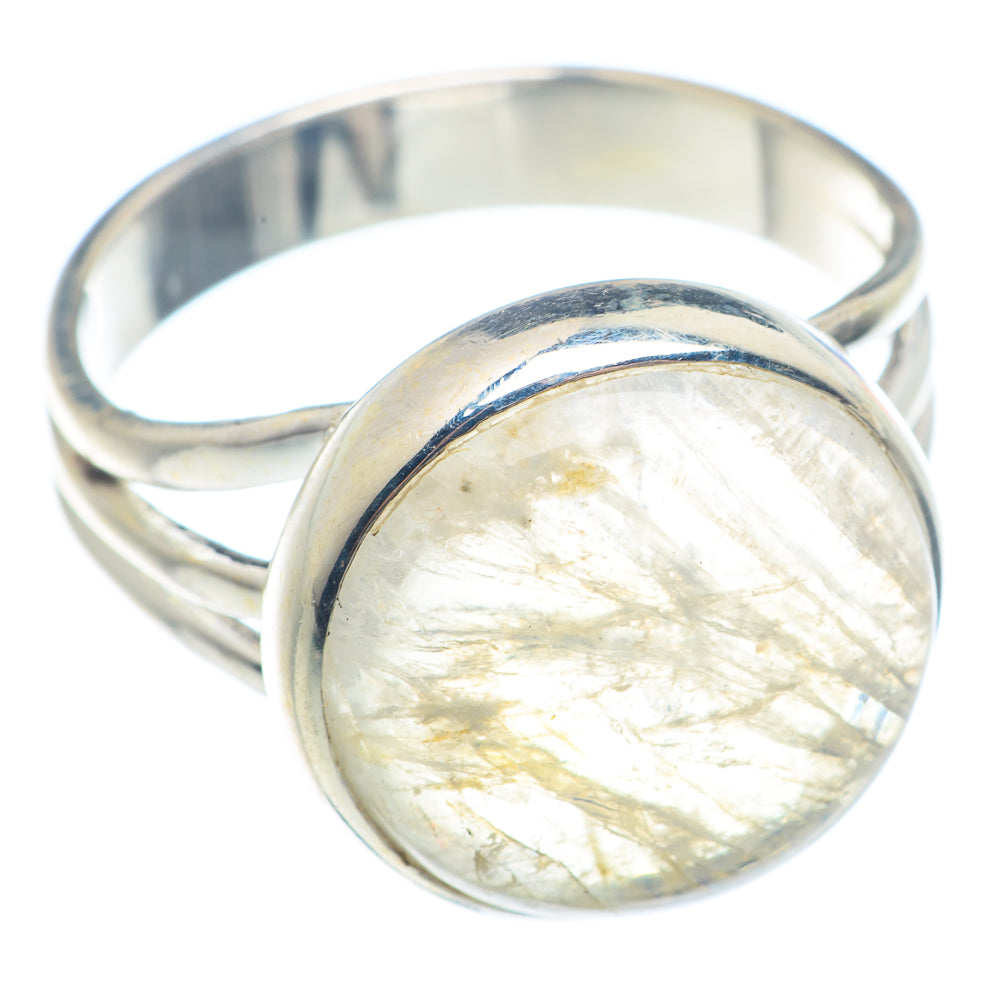 Rainbow Moonstone Rings handcrafted by Anasilvercos - RING71884