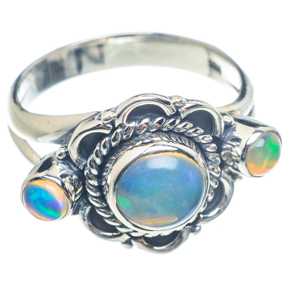 Ethiopian Opal Rings handcrafted by Anasilvercos - RING71891