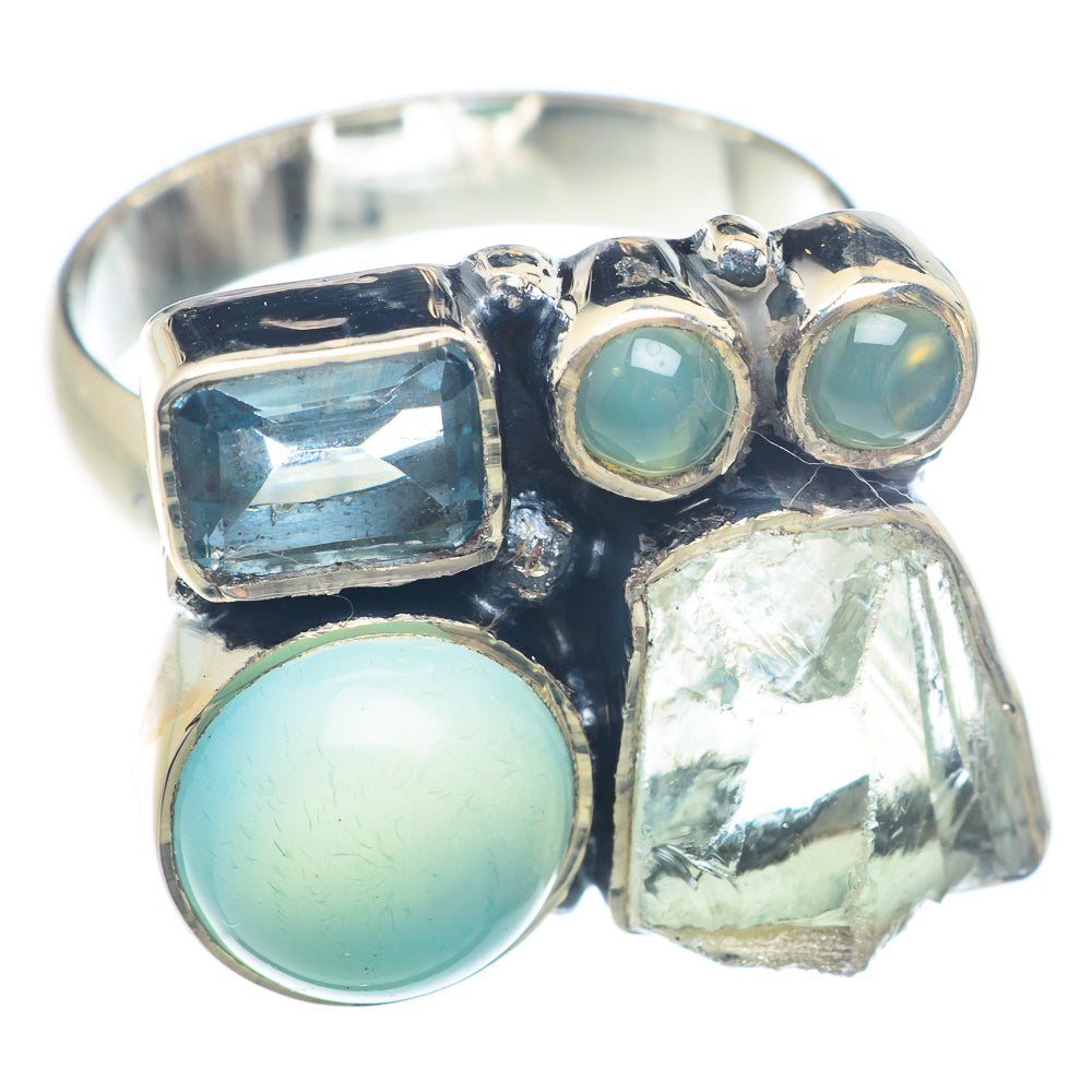 Aquamarine Rings handcrafted by Anasilvercos - RING71893