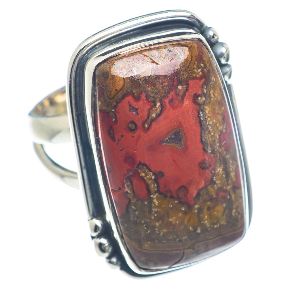 Mahogany Obsidian Rings handcrafted by Anasilvercos - RING71906