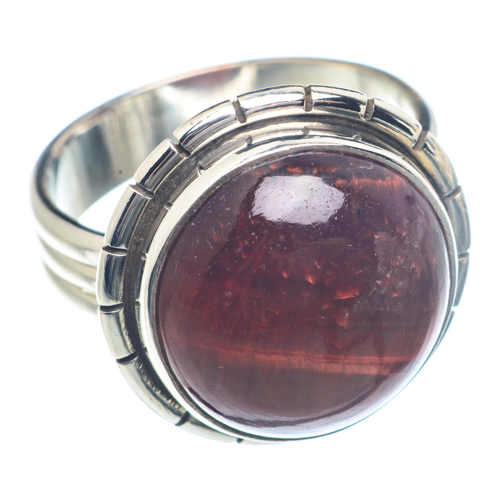 Red Tiger Eye Rings handcrafted by Anasilvercos - RING71907