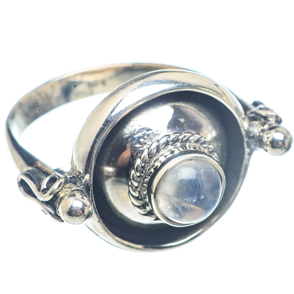 Rainbow Moonstone Rings handcrafted by Anasilvercos - RING71921