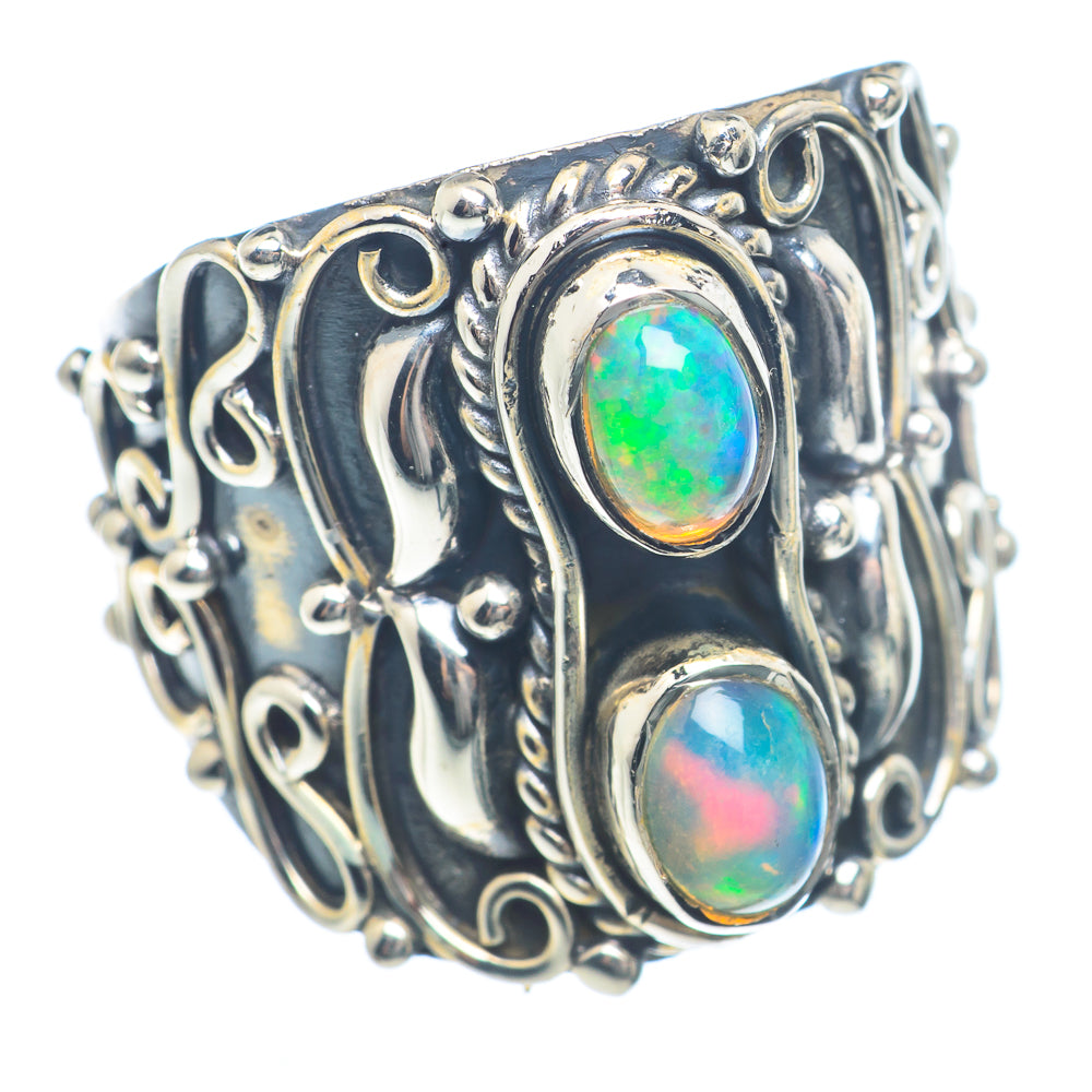 Ethiopian Opal Rings handcrafted by Anasilvercos - RING71923