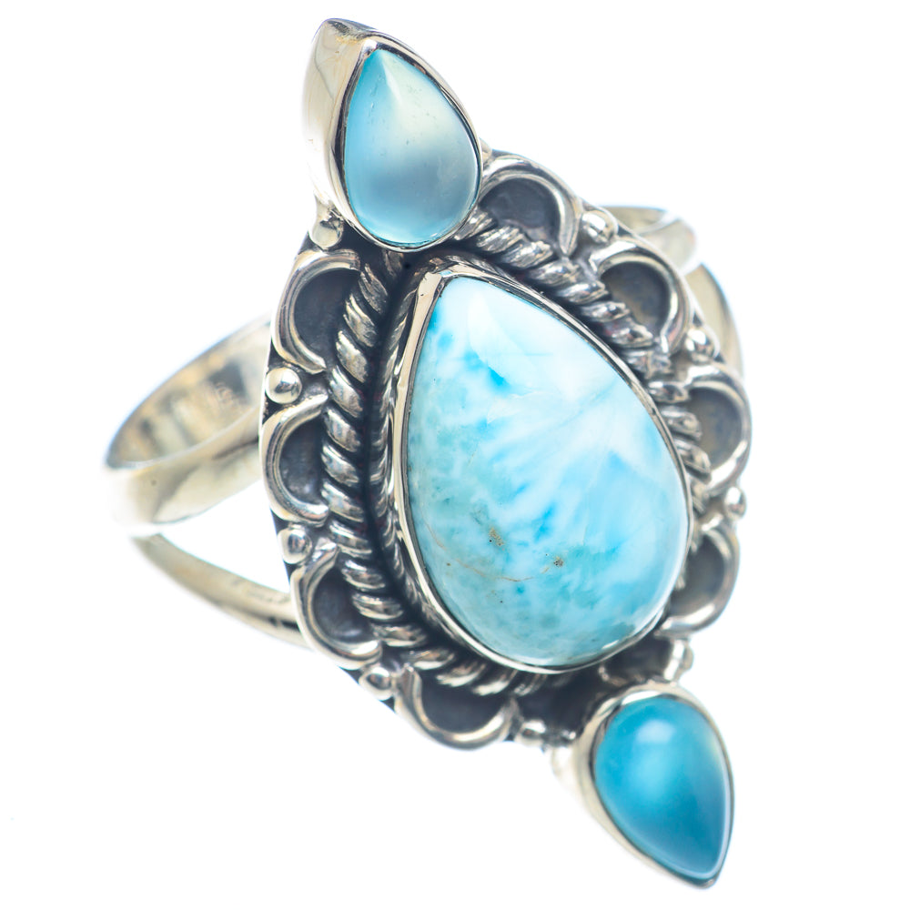 Larimar Rings handcrafted by Anasilvercos - RING71927