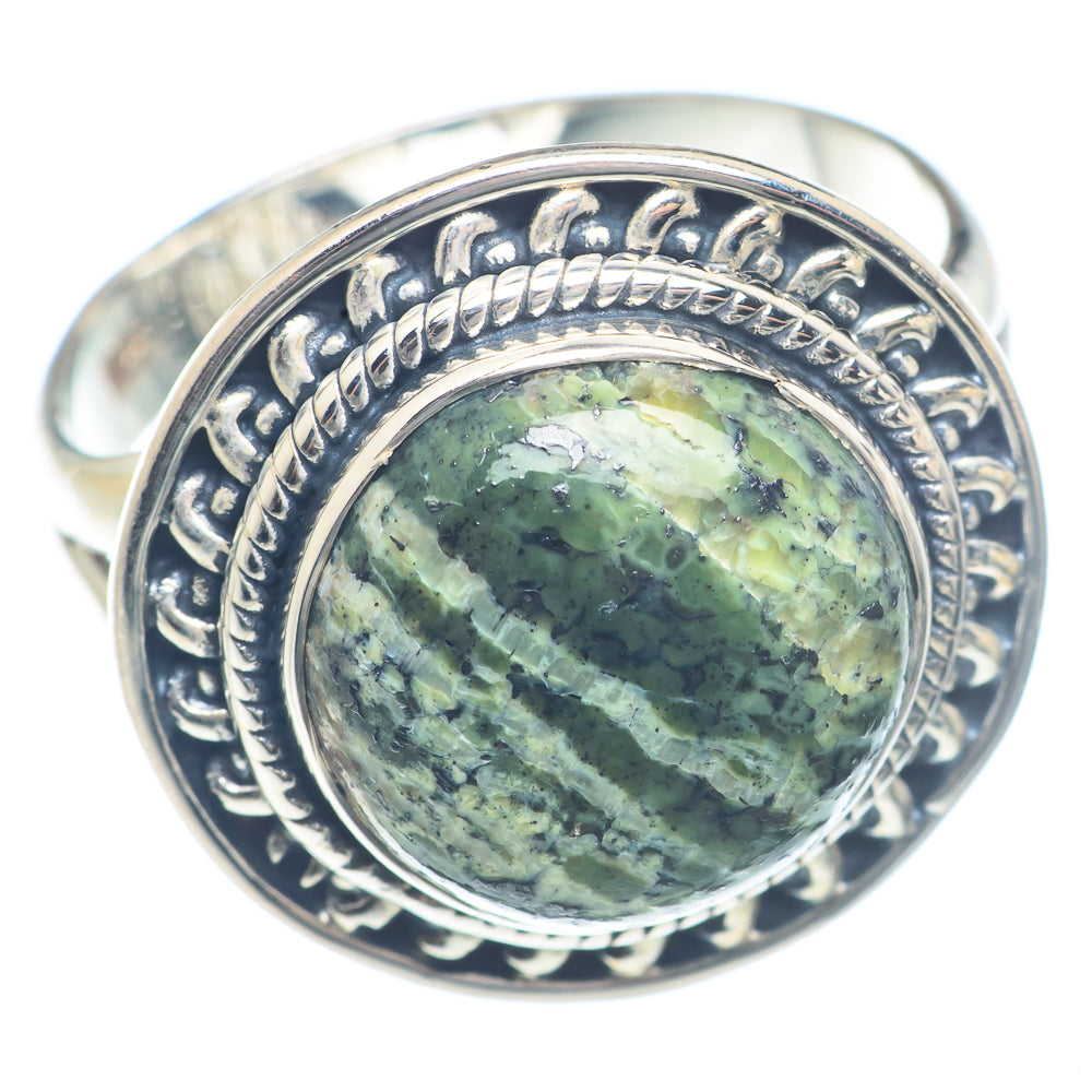 Lizard Jasper Rings handcrafted by Anasilvercos - RING71933