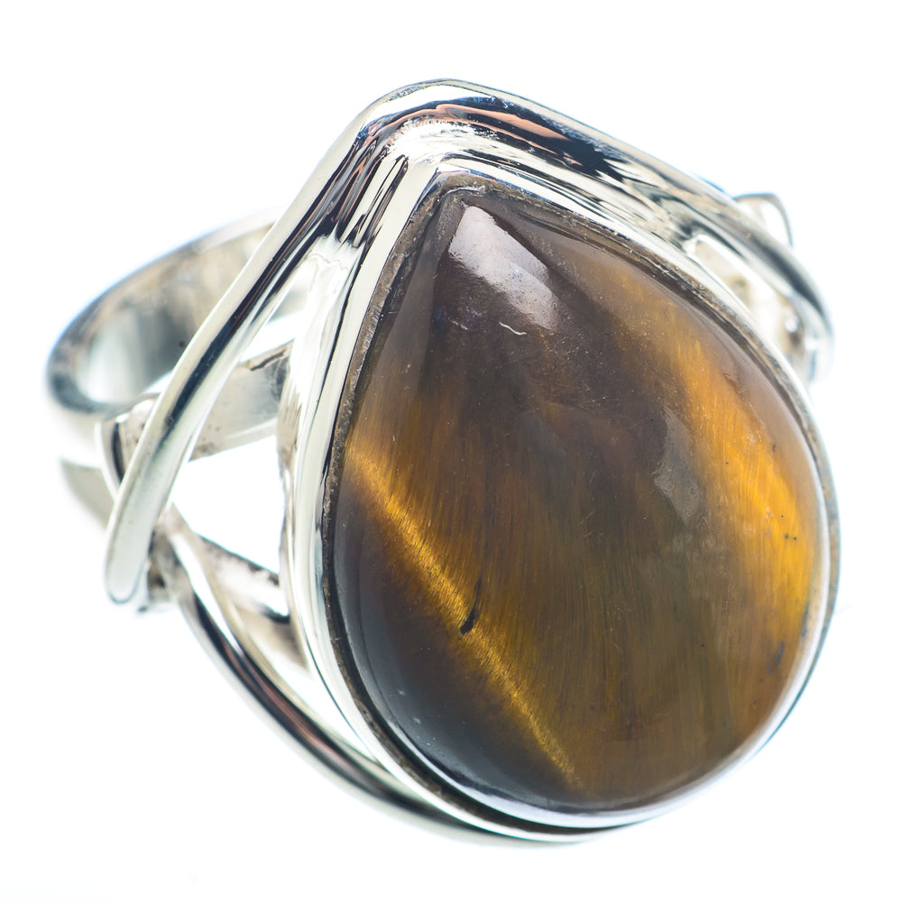 Tiger Eye Rings handcrafted by Anasilvercos - RING71935