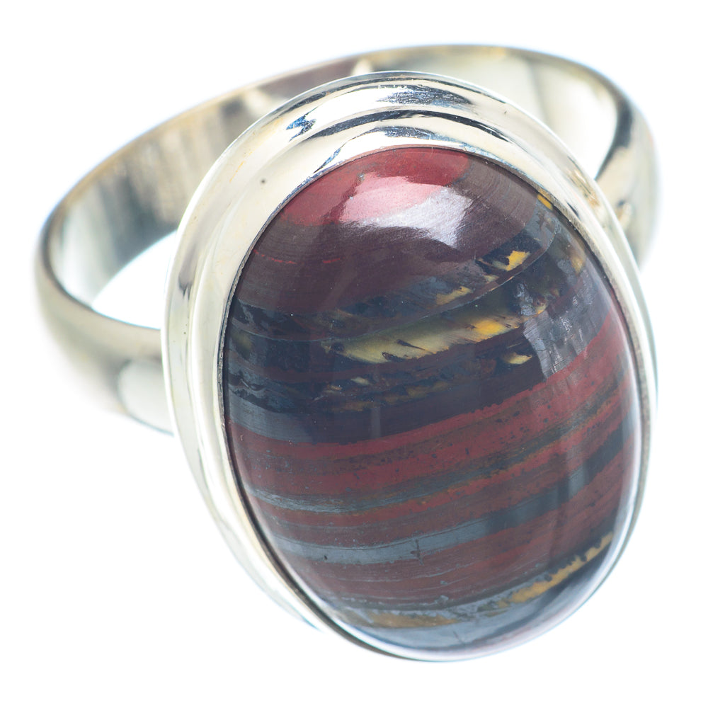 Red Tiger Iron Rings handcrafted by Anasilvercos - RING71938