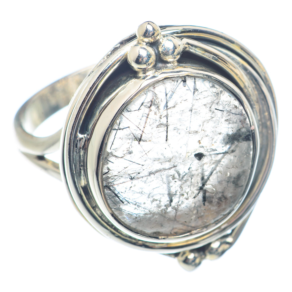 Tourmalinated Quartz Rings handcrafted by Anasilvercos - RING71985