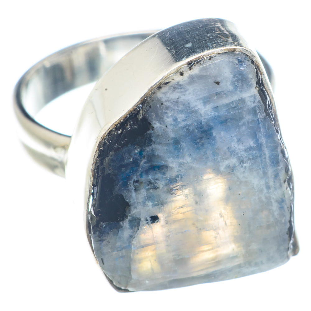 Rainbow Moonstone Rings handcrafted by Anasilvercos - RING71987