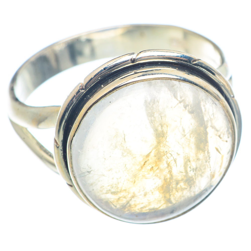 Rainbow Moonstone Rings handcrafted by Anasilvercos - RING71989