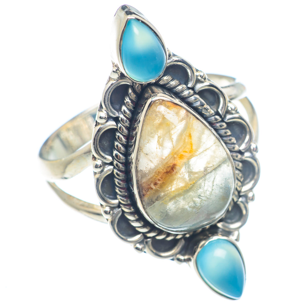 Peruvian Opal Rings handcrafted by Anasilvercos - RING71999