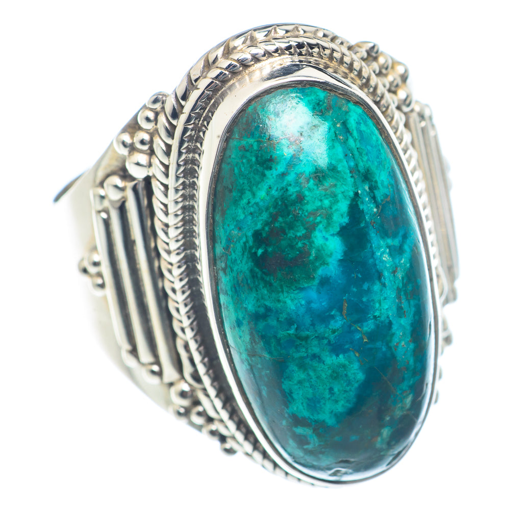 Chrysocolla Rings handcrafted by Anasilvercos - RING72002
