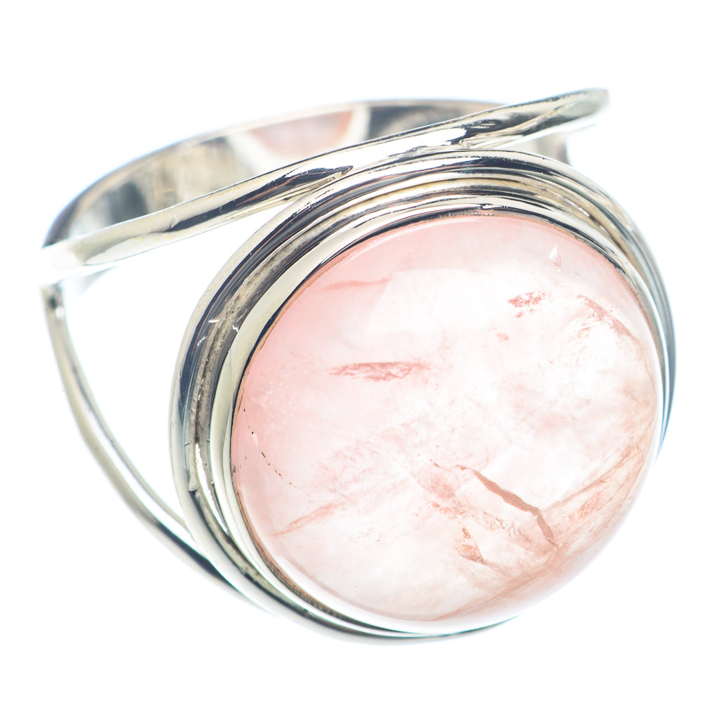 Rose Quartz Rings handcrafted by Anasilvercos - RING72015