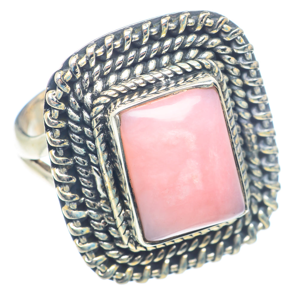Pink Opal Rings handcrafted by Anasilvercos - RING72016