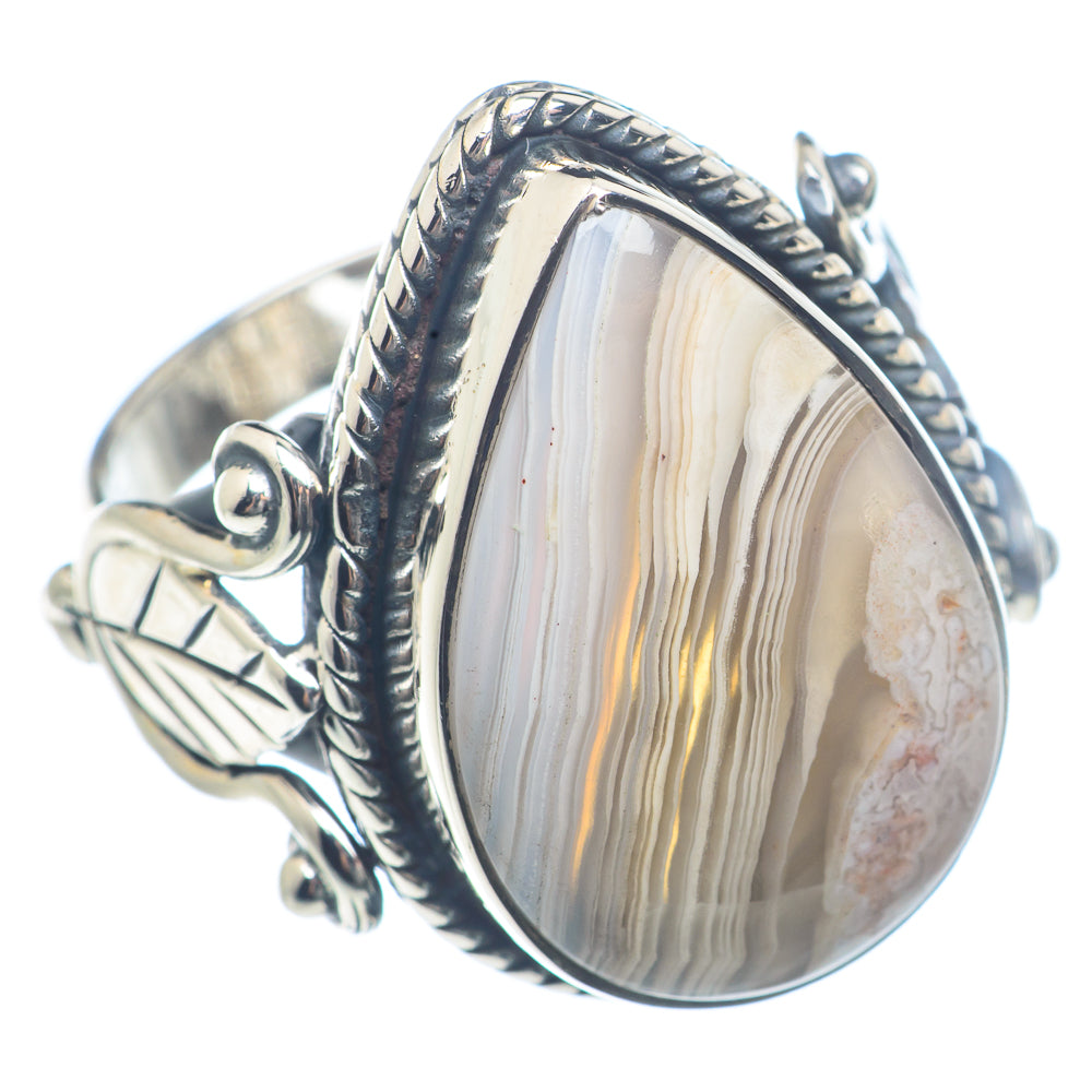 Botswana Agate Rings handcrafted by Anasilvercos - RING72024