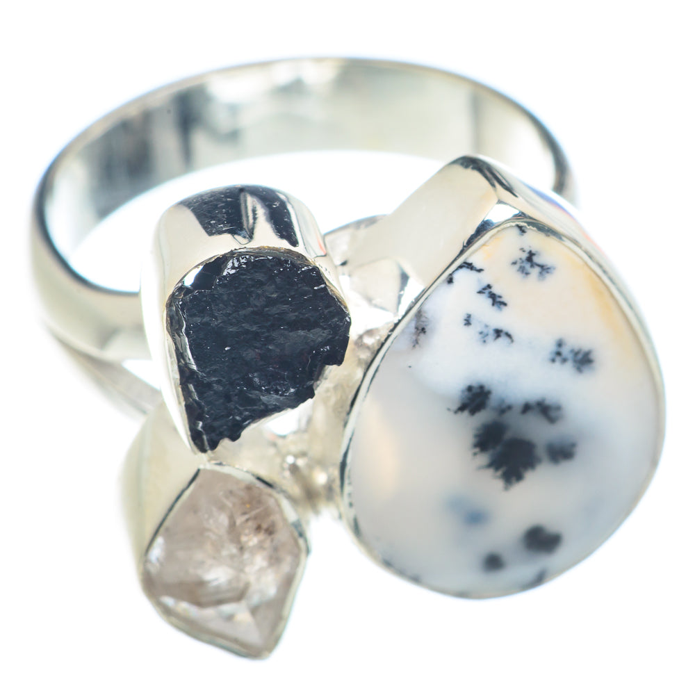 Dendritic Opal Rings handcrafted by Anasilvercos - RING72027