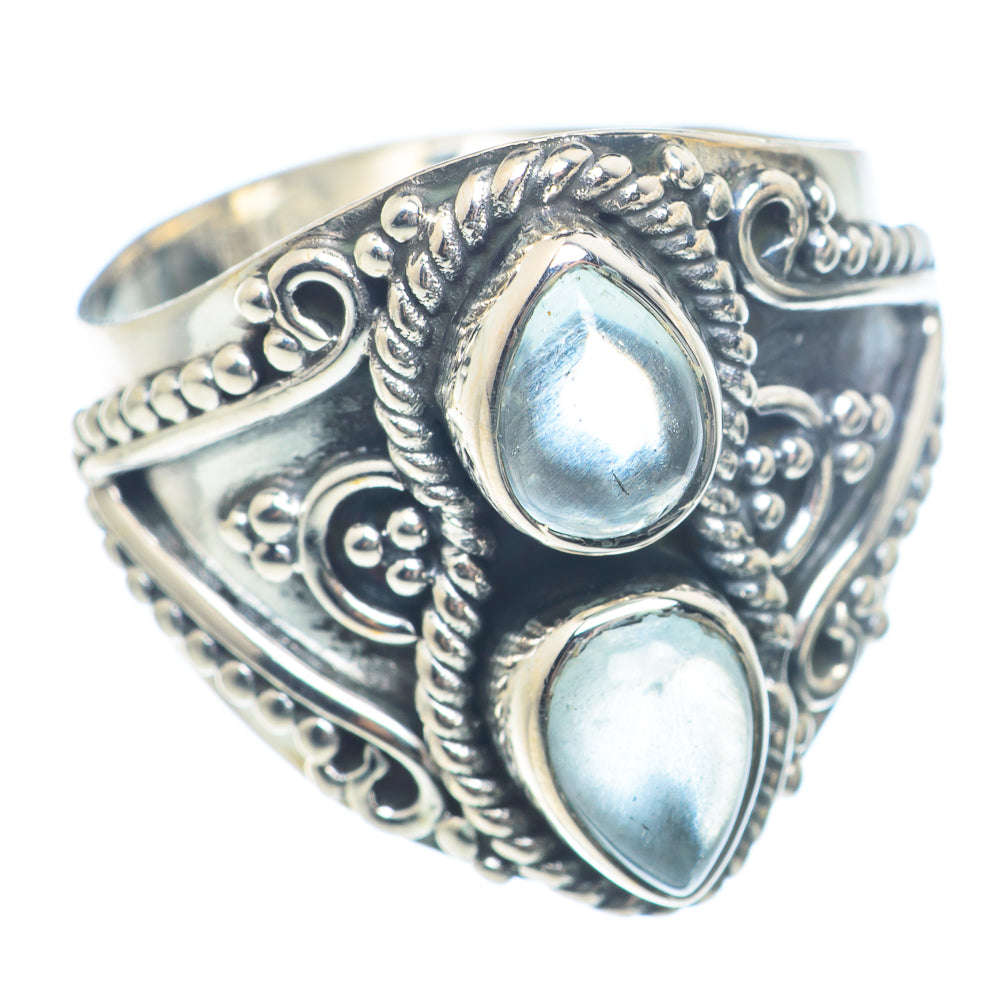 Aquamarine Rings handcrafted by Anasilvercos - RING72036