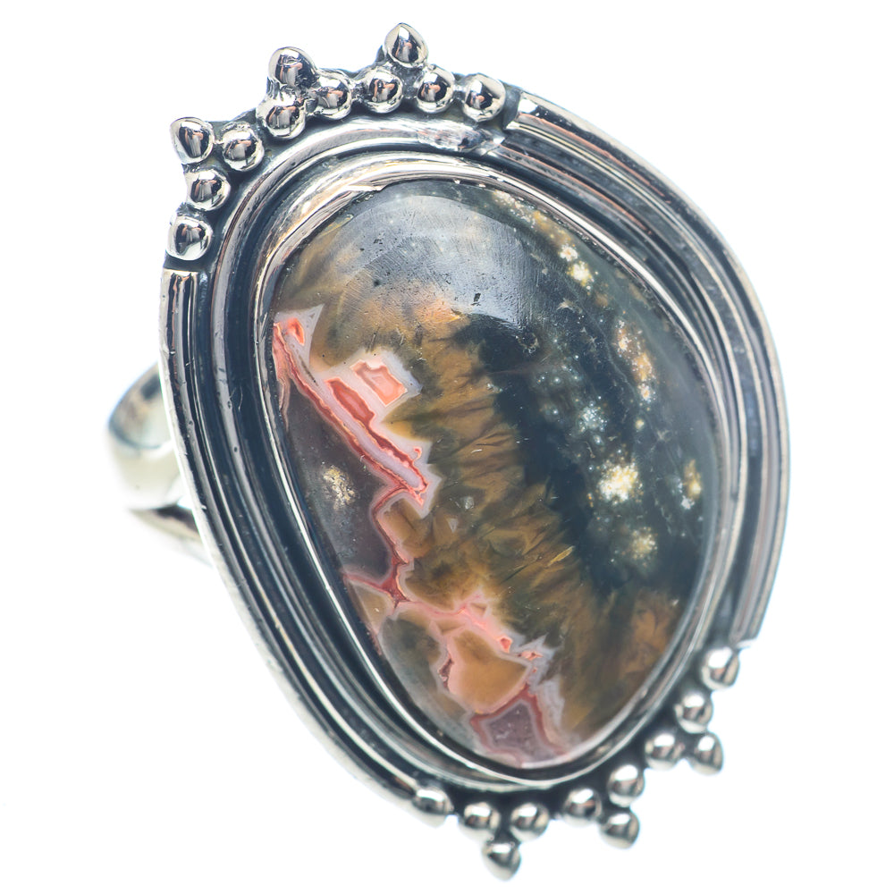 Ocean Jasper Rings handcrafted by Anasilvercos - RING72039