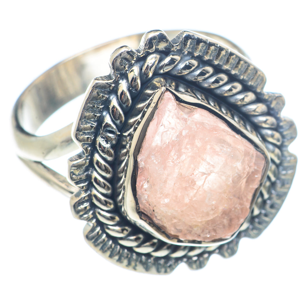Rose Quartz Rings handcrafted by Anasilvercos - RING72050