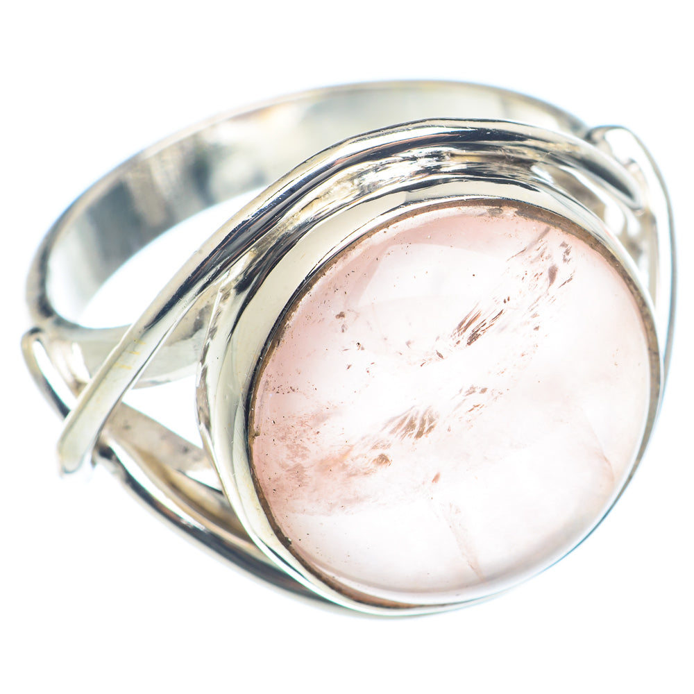 Rose Quartz Rings handcrafted by Anasilvercos - RING72052