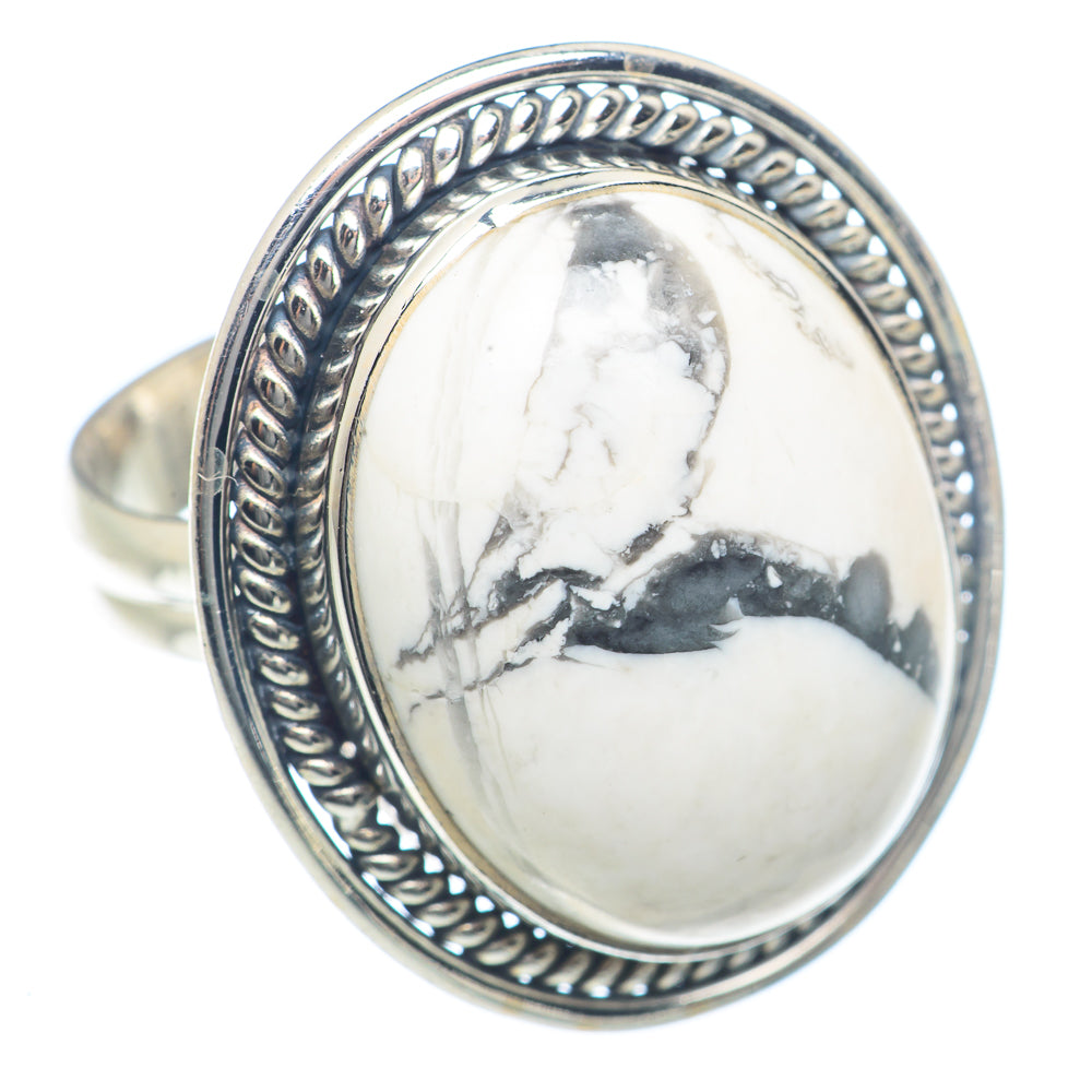 Howlite Rings handcrafted by Anasilvercos - RING72072