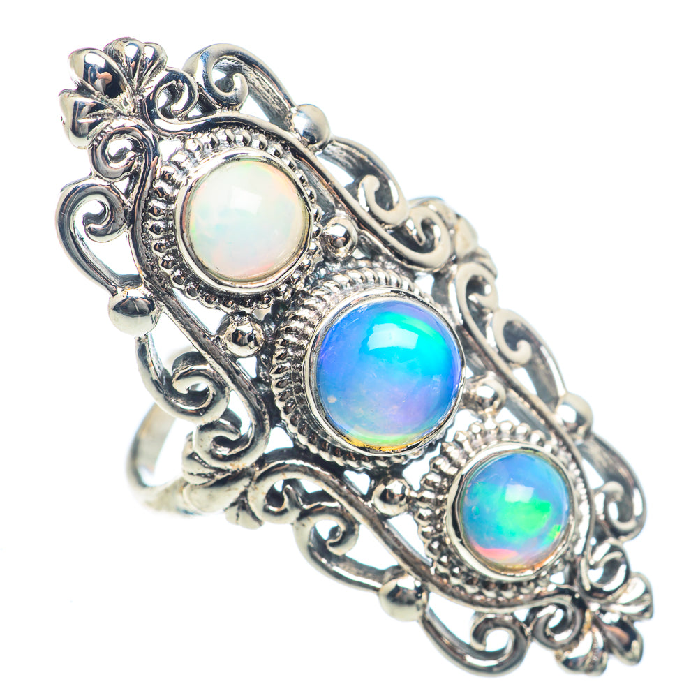 Ethiopian Opal Rings handcrafted by Anasilvercos - RING72075