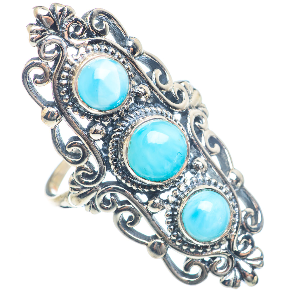 Larimar Rings handcrafted by Anasilvercos - RING72078
