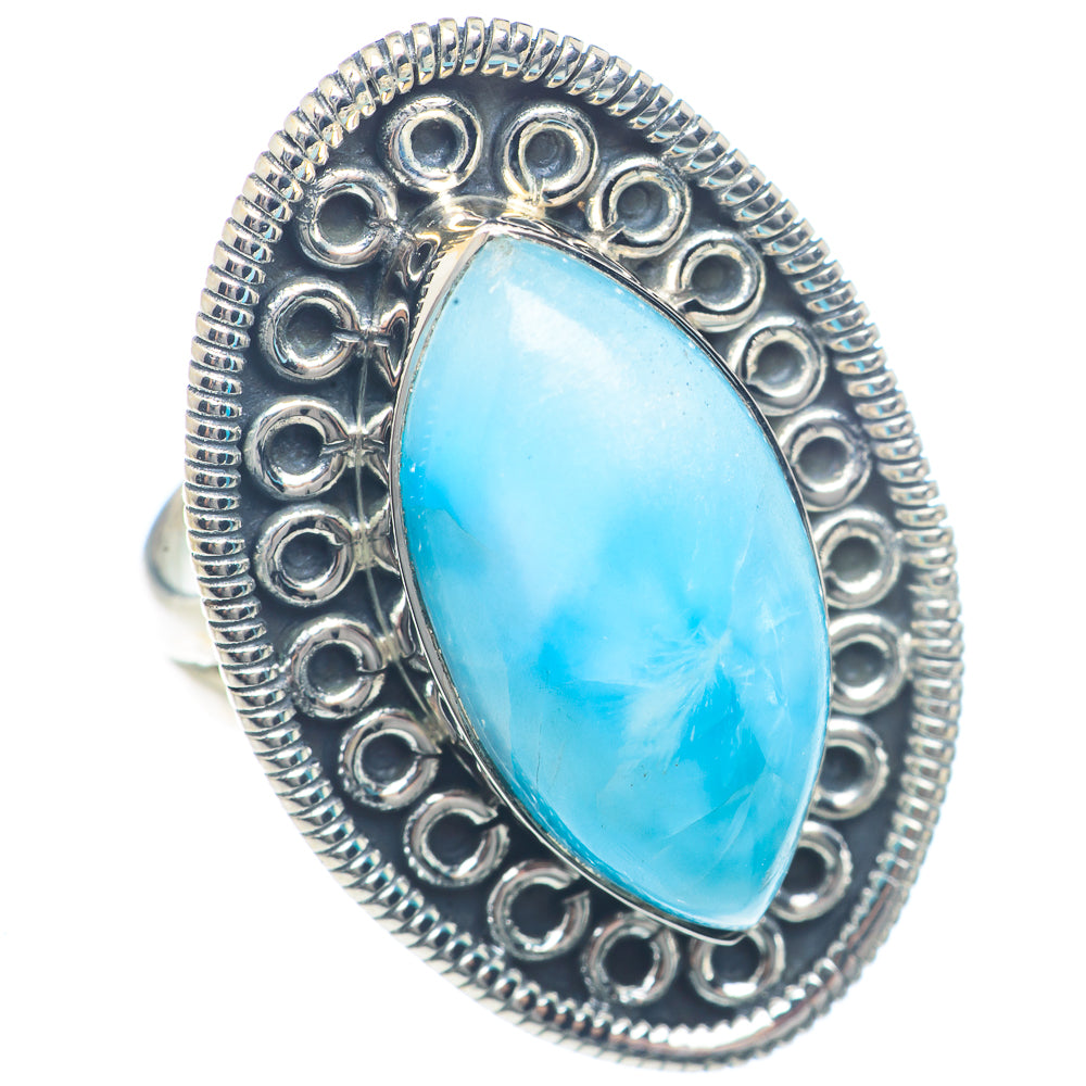 Larimar Rings handcrafted by Anasilvercos - RING72082