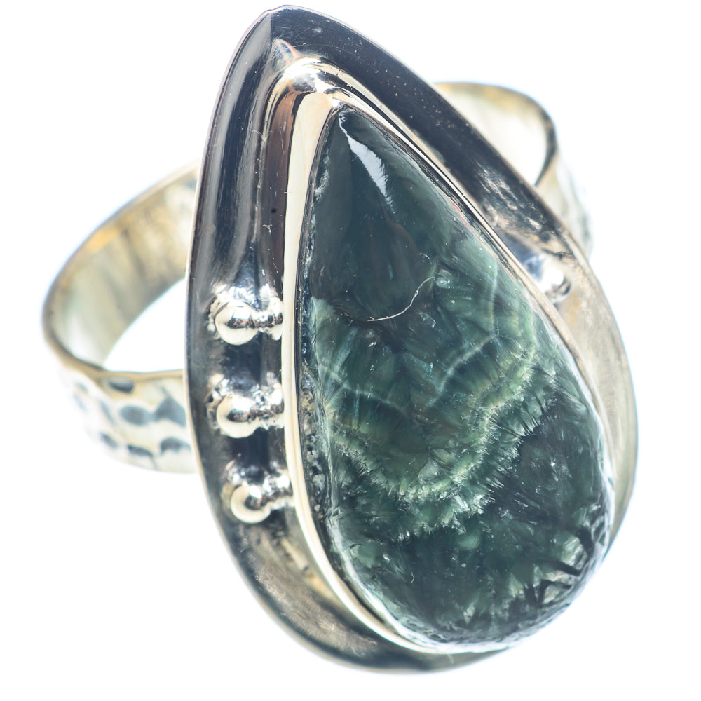 Seraphinite Rings handcrafted by Anasilvercos - RING72091