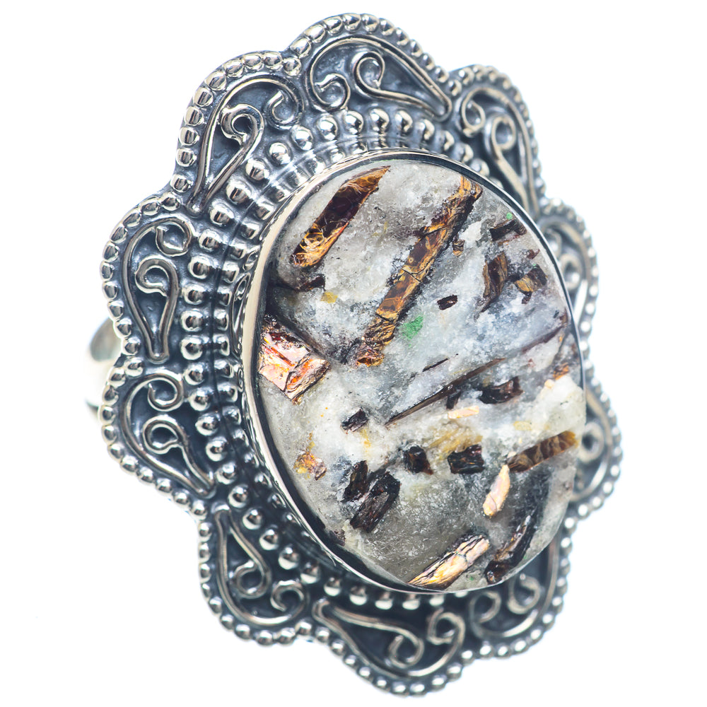 Astrophyllite Rings handcrafted by Anasilvercos - RING72095 - Photo 2