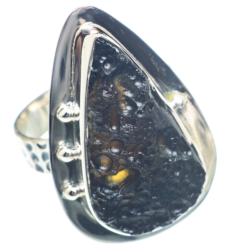 Tektite Rings handcrafted by Anasilvercos - RING72114 - Photo 2
