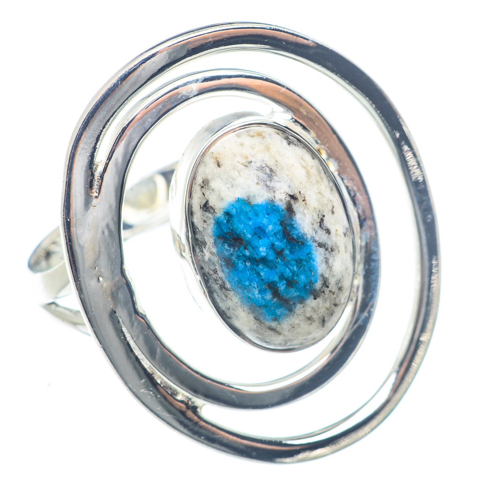 K2 Blue Azurite Rings handcrafted by Anasilvercos - RING72121