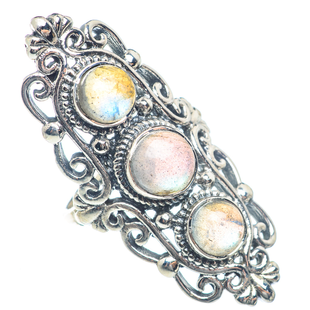 Labradorite Rings handcrafted by Anasilvercos - RING72124