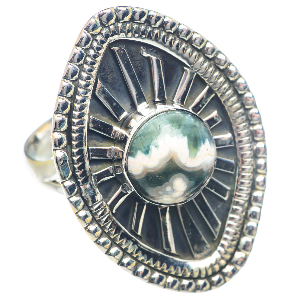 Ocean Jasper Rings handcrafted by Anasilvercos - RING72129