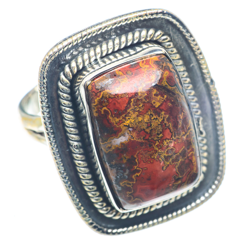 Mahogany Obsidian Rings handcrafted by Anasilvercos - RING72132
