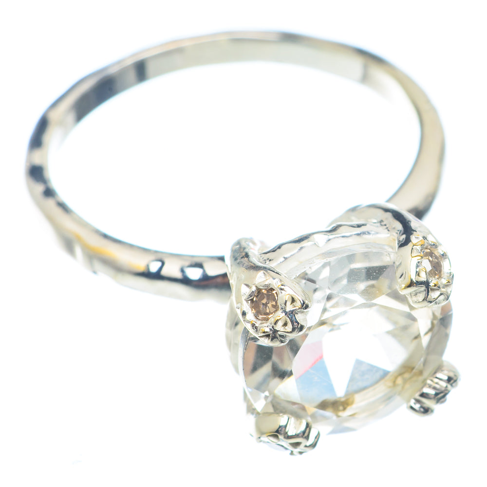 White Quartz Rings handcrafted by Anasilvercos - RING72170