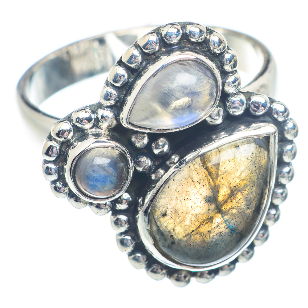 Labradorite Rings handcrafted by Anasilvercos - RING72183