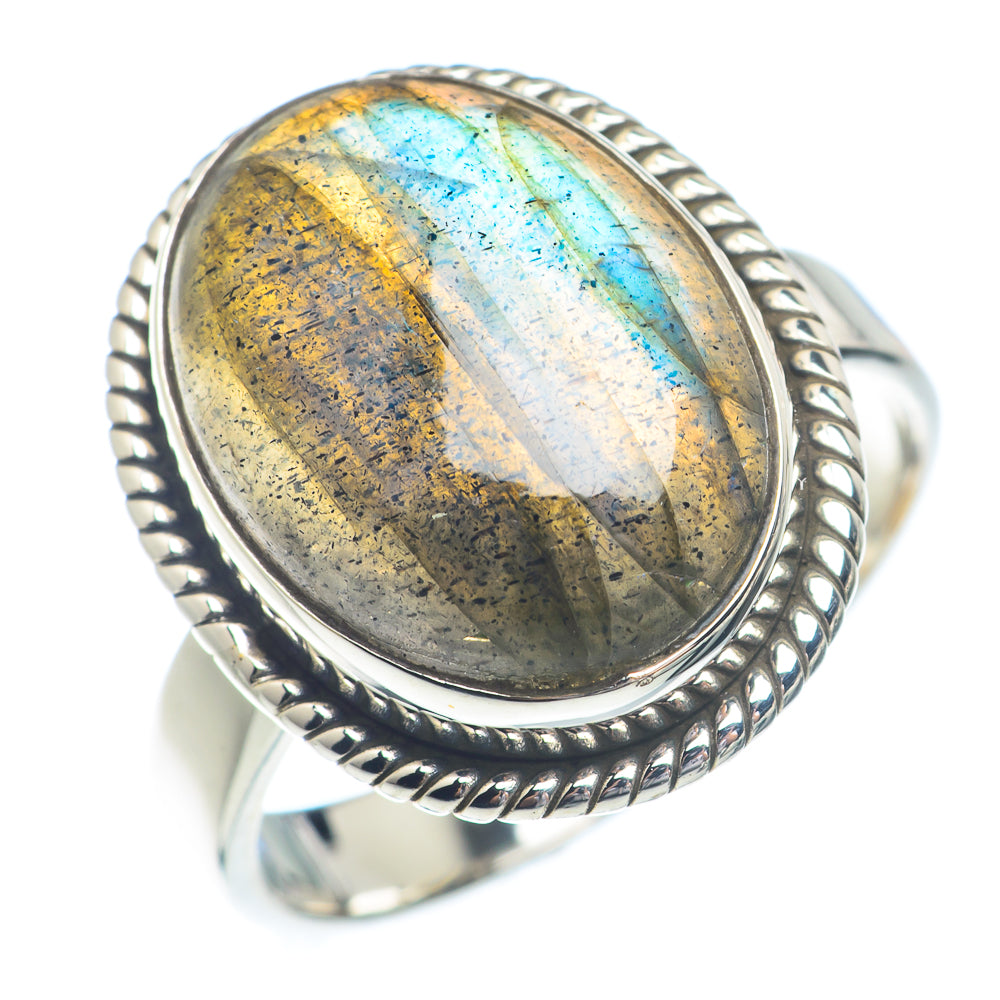 Labradorite Rings handcrafted by Anasilvercos - RING72184