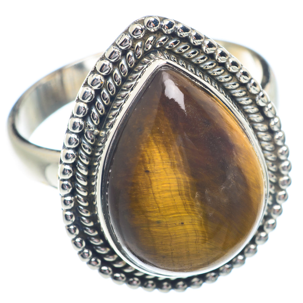 Tiger Eye Rings handcrafted by Anasilvercos - RING72193